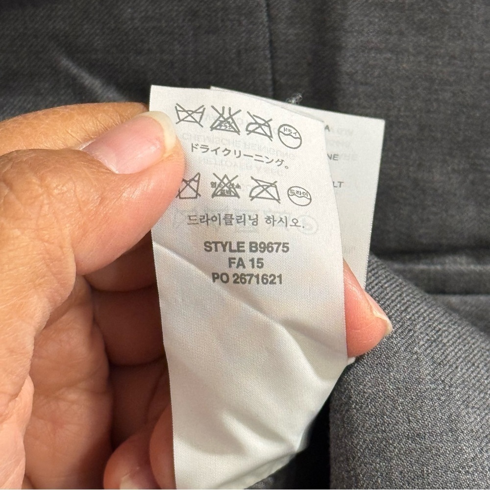 J. CREW Women’s 4 Gray Super 120’s Wool Single Button Campbell Blazer Career - Picture 8 of 8